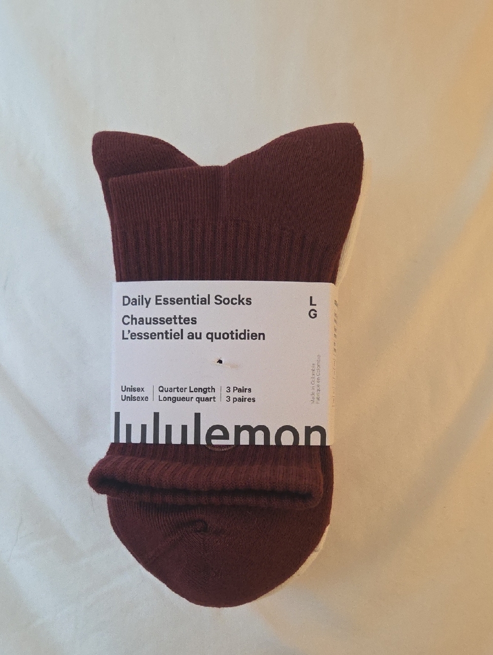 lululemon athletica Daily Essential Quarter-Length Socks 3 Pack